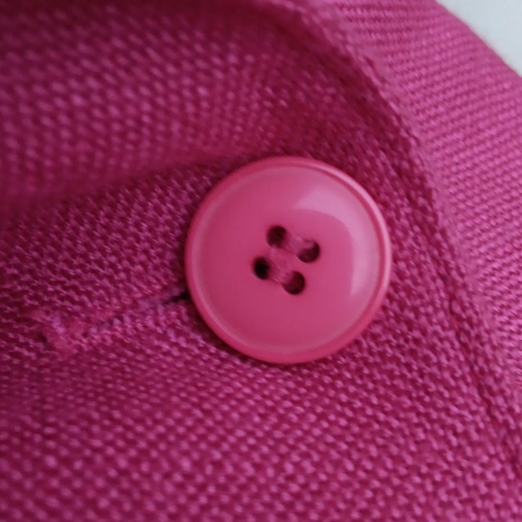 CROSS COUNTRY FASHIONS (USA) LADIES VINTAGE PURE LINEN (1) BUTTON LUXURY BLAZER - Picture 9 of 17